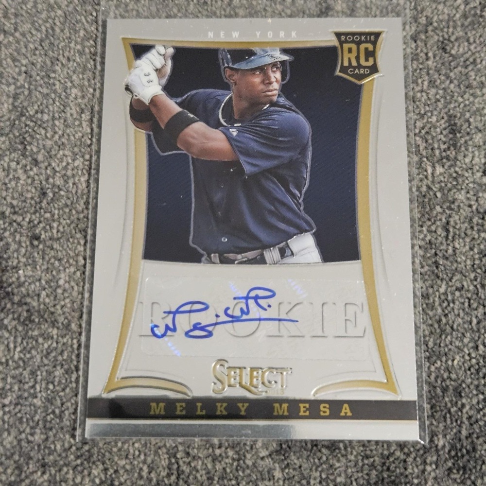 2013 Panini Select Melky Mesa Autograph Rookie Card 039/500 #237 Yankees